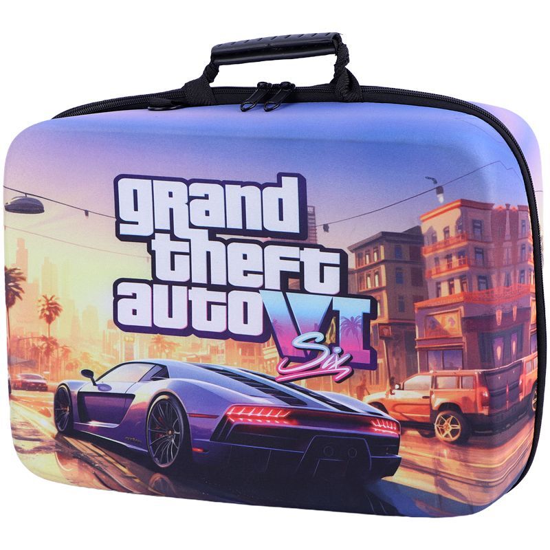 کیف کنسول بازی PS5 Slim طرح GTA VI  + نگهدارنده هدست