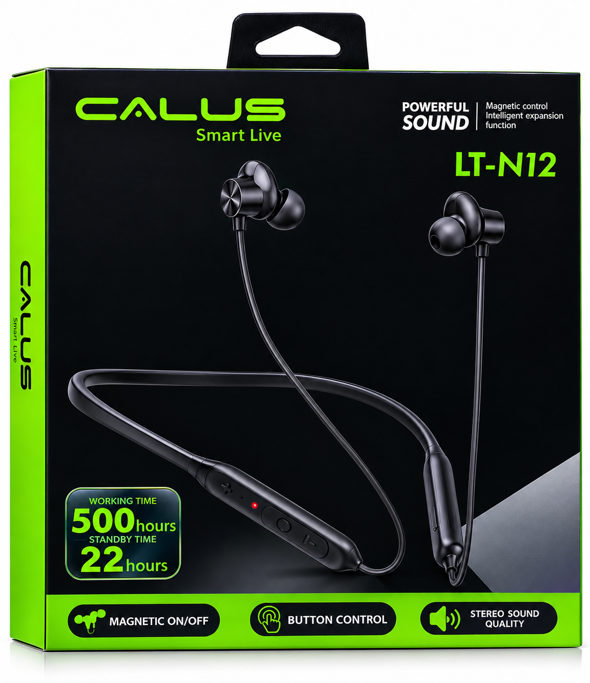 هندزفری گردنی CALUS LT-N12 | Smart Live | صدای استریو و کنترل مغناطیسی
