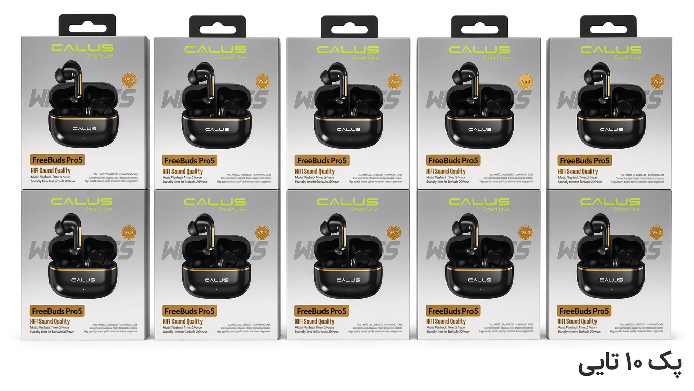 پک ۱۰ عددی هدفون بی‌سیم CALUS FreeBuds Pro5